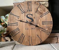 24 Inch Farmhouse Personalized Clock
