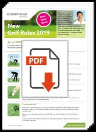 Rules Changes Expertgolf