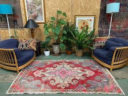vine turkish oushak rug 225x130 cm
