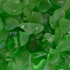 Frosted Sea Glass Chips Green House