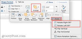 how to rotate text in microsoft word