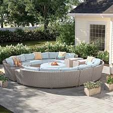 Round Sofa Set Outdoor For Garden