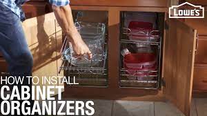 Handy base cabinet glides out to reveal a. Pull Out Cabinet Organizers At Lowes Com