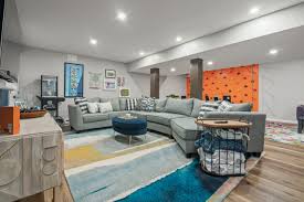 Family S Colorful Renovated Basement