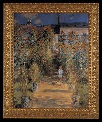 Artists Garden At Vetheuil By Claude Monet