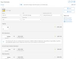 estimating cloud storage