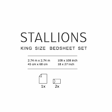 stallions premium cotton king size