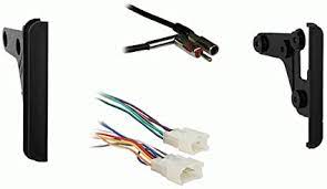 Mates the aftermarket stereo with car wiring harness allow seamless integration of custom stereo with vehicle. Compatible With Toyota Matrix 2005 2006 2007 2008 Double Din Stereo Harness Radio Install Dash Kit Package Car Electronics Amazon Com