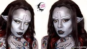 halloween makeup dark elf face paint