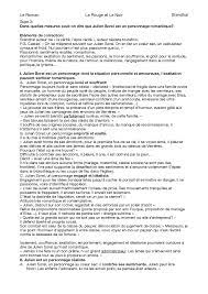Dissertation sujet 3 le rouge et le noir | Dissertation Français | Docsity