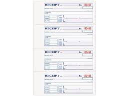 Tops 46806 Money And Rent Receipt Books 7 1 4 X 2 3 4 Two Part