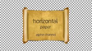 Paper Scroll Titles Horizontal Motion Graphics Templates