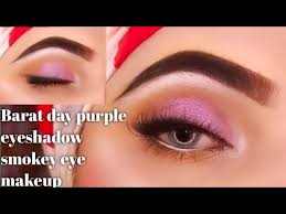 barat day purple eyeshadow smokey eye