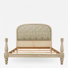 A french, 19th century louis xvi style bed with a painted finish measures: French 19th Century Louis Xvi Style Carved And Painted Full Bed