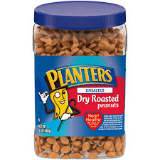 planters unsalted dry roasted peanuts