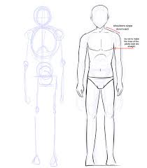 Then draw the head neck and torso with a waistline on top of the stick figure outline. How To Draw Anime Boy Body
