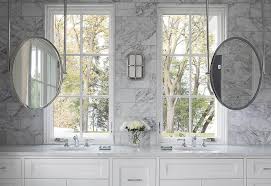 sink vanity mirrors hung from the