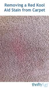 I tried a hot iron. Removing A Red Kool Aid Stain From Carpet Thriftyfun