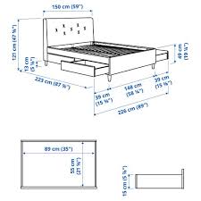 brimnes bed frame with storage