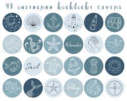 48 Nautical Instagram Highlight Cover