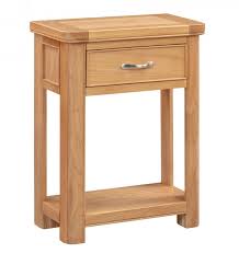 Bakewell Oak Small Console Table At