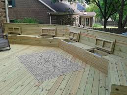 Deck Plan With Built In Benches For
