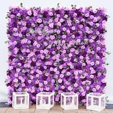 Purple Flower Wall Al Marquee