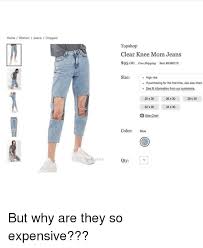 Home Women Jeans Cropped Gods Penis Topshop Clear Knee Mom