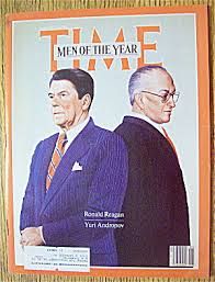 Time Magazine-january 2, 1984-reagan & Andropov