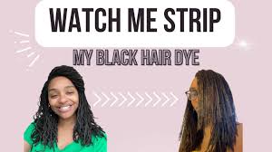 how to remove black hair dye from locs