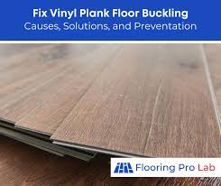 how to fix vinyl plank floor buckling
