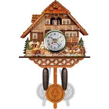 Wooden Antique Cuckoo Wall Clock