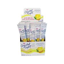 Crystal Light On The Go Natural Lemonade Drink Mix 0 17 Oz 30 Box 00796 Quill Com
