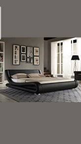 enzo italian leather bed frame 6ft