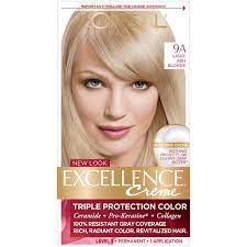 But with the right hair dyes, you. L Oreal Paris Excellence Creme Permanent Triple Protection Hair Color 9a Light Ash Blonde 1 Kit Walmart Com Walmart Com
