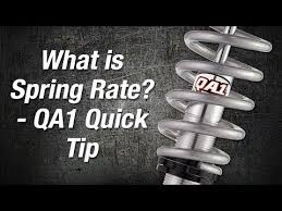 What Is Spring Rate Qa1 Quick Tip Youtube