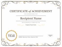 Hundreds of templates, free downloads and no design skills required. Certificate Of Achievement