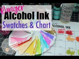 Prairie Paper Ink Organization Alcohol Ink Swatches Chart