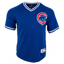 Chicago Cubs Majestic Cool Base V Neck Youth Jersey