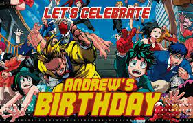 My Hero Academia Custom Happy Birthday Banner Personalized Poster MS56 |  eBay
