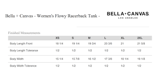 12 Conclusive Bella And Canvas Size Chart