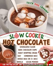 slow cooker hot chocolate the magical