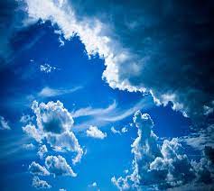 sky blue clouds nature hd wallpaper