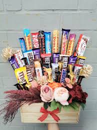 chocolate tidbits bouquet her