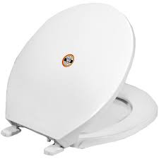 Deluxe Oval White Toilet Seat Cover
