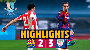 Barcelona face athletic club in la liga at the camp nou on tuesday, june 23. Highlights Barca 2 3 Athletic Club Spanish Super Cup Final Youtube