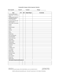 Is the extinguisher located in its designated location? 7 Best Images Of Printable Vehicle Inspection Checklist Free Vehicle Inspection Checklist Form Us Vehicle Inspection Inspection Checklist Checklist Template