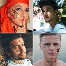 A tiny tattoo is ideal as your first neck ink or if you've got a poor pain tolerance yet really like the feel of neck tattoos. Male Neck Tattoos Men Black Henna Fake Tattoo Face Arm Sleeve Finger Party Tattoo Removable Waterproof Sexy Body Stickers Face Temporary Tattoos Aliexpress