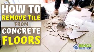 remove tile from a concrete floor