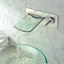 wall mount waterfall tub faucet single